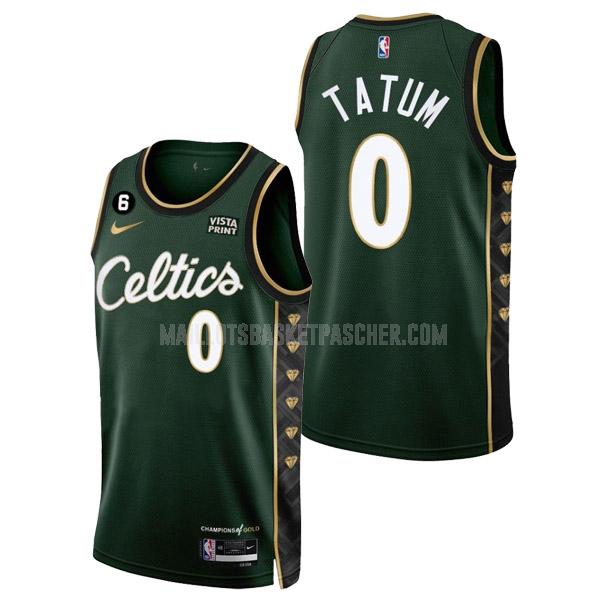 Vente maillot basket homme de boston celtics jayson tatum 0 vert city ...